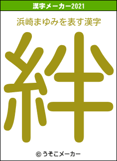 浜崎まゆみの2021年の漢字メーカー結果