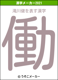 滝川健の2021年の漢字メーカー結果