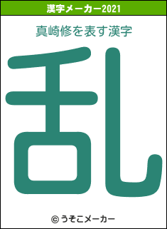 真崎修の2021年の漢字メーカー結果