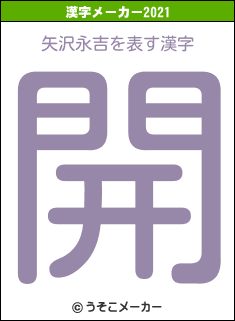 矢沢永吉の2021年の漢字メーカー結果