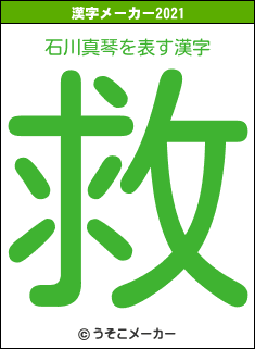 石川真琴の2021年の漢字メーカー結果
