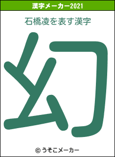 石橋凌の2021年の漢字メーカー結果
