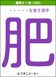 硦ͥ޲ڱʥの2021年の漢字メーカー結果