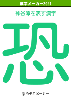 神谷涼の2021年の漢字メーカー結果