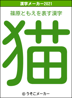 篠原ともえの2021年の漢字メーカー結果