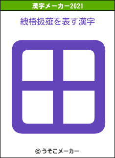 絏梧扱薤の2021年の漢字メーカー結果