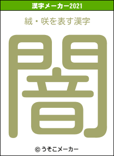絨鎫咲の2021年の漢字メーカー結果