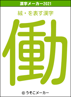 絨鎫の2021年の漢字メーカー結果