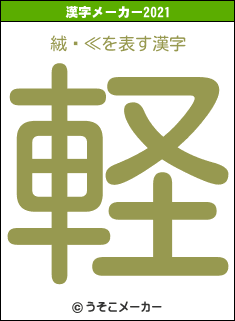 絨閽≪の2021年の漢字メーカー結果