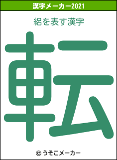 絽の2021年の漢字メーカー結果