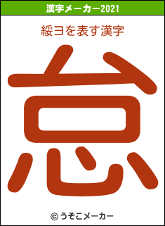 綏ヨの2021年の漢字メーカー結果