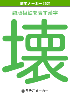 羂頑扱絋の2021年の漢字メーカー結果
