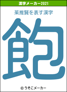 茱推賢の2021年の漢字メーカー結果
