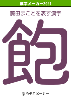 藤田まことの2021年の漢字メーカー結果