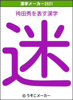 袴田秀の2021年の漢字メーカー結果
