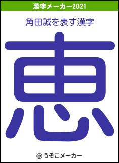 角田誠の2021年の漢字メーカー結果