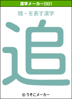 賤۲の2021年の漢字メーカー結果