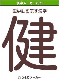 里屮劼の2021年の漢字メーカー結果