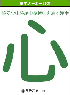 鐃夙ワ申鐃緒申鐃緒申の2021年の漢字メーカー結果