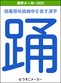 鐃暑原祐鐃緒申の2021年の漢字メーカー結果