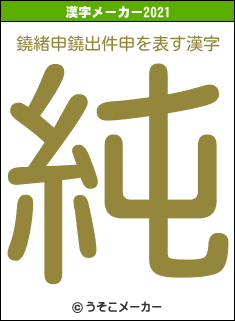 鐃緒申鐃出件申の2021年の漢字メーカー結果