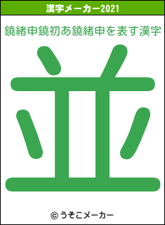 鐃緒申鐃初あ鐃緒申の2021年の漢字メーカー結果