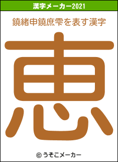 鐃緒申鐃庶雫の2021年の漢字メーカー結果