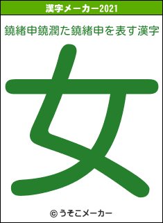 鐃緒申鐃潤た鐃緒申の2021年の漢字メーカー結果