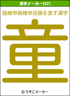 鐃緒申鐃緒申呂鐃の2021年の漢字メーカー結果