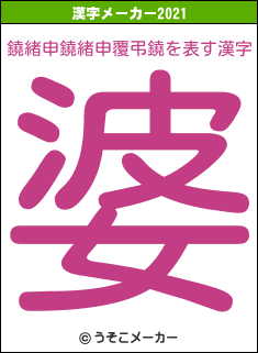 鐃緒申鐃緒申覆弔鐃の2021年の漢字メーカー結果
