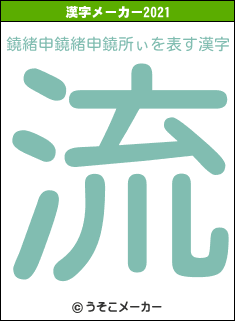 鐃緒申鐃緒申鐃所ぃの2021年の漢字メーカー結果