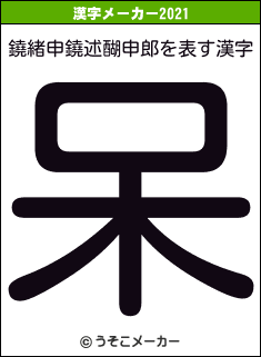 鐃緒申鐃述醐申郎の2021年の漢字メーカー結果