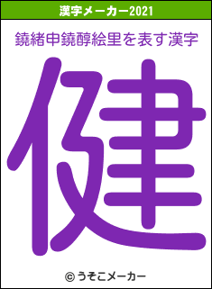鐃緒申鐃醇絵里の2021年の漢字メーカー結果