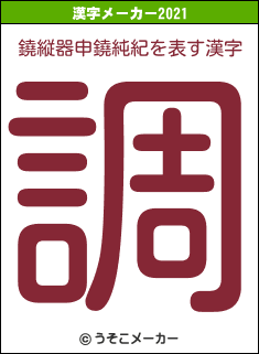 鐃縦器申鐃純紀の2021年の漢字メーカー結果
