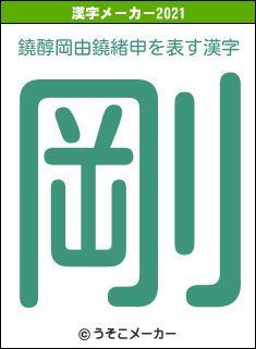 鐃醇岡由鐃緒申の2021年の漢字メーカー結果