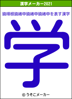 鐃順根鐃緒申鐃緒申鐃緒申の2021年の漢字メーカー結果