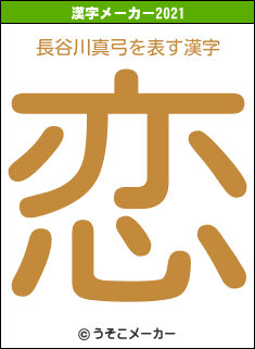長谷川真弓の2021年の漢字メーカー結果