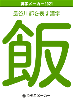 長谷川都の2021年の漢字メーカー結果