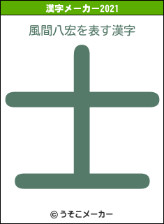 風間八宏の2021年の漢字メーカー結果