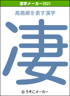 高島郷の2021年の漢字メーカー結果