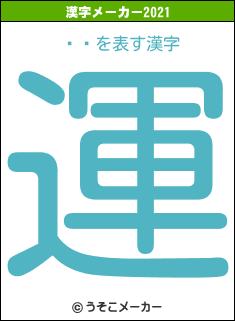 ¼の2021年の漢字メーカー結果