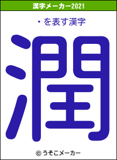 の2021年の漢字メーカー結果