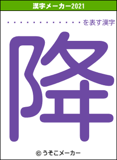 �Ĥ��Ԏ��ݎÎ���の2021年の漢字メーカー結果