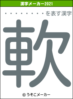 �Ϥ�ԡ��ޥ�の2021年の漢字メーカー結果