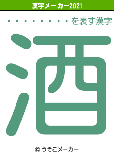 �ٸ��Ȥ���の2021年の漢字メーカー結果