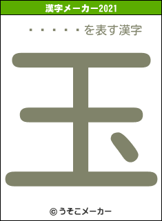 �ޤ�ޤ�の2021年の漢字メーカー結果