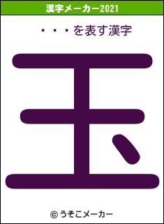 �ޥ�の2021年の漢字メーカー結果