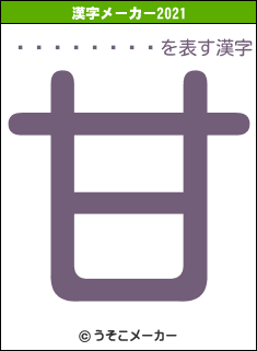 �縶������の2021年の漢字メーカー結果