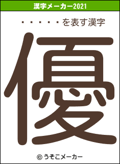 �븶ʹ��の2021年の漢字メーカー結果