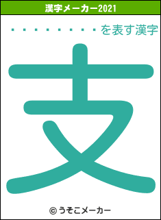 ��ëʹ����の2021年の漢字メーカー結果